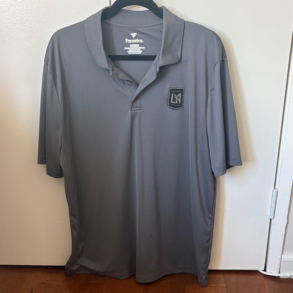 Fanatics Charcoal Polo Shirt LA Football Club